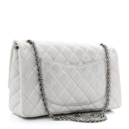 Chanel Metallic Canvas Space Charms 2.55 Reissue 226 Flap Silver 3 of 14