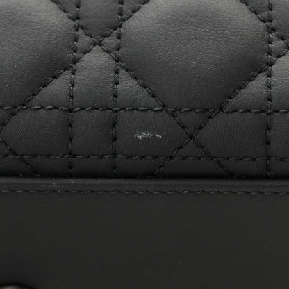 Christian Dior Ultra Matte Calfskin Cannage Large Lady Dior Black 12 of 12