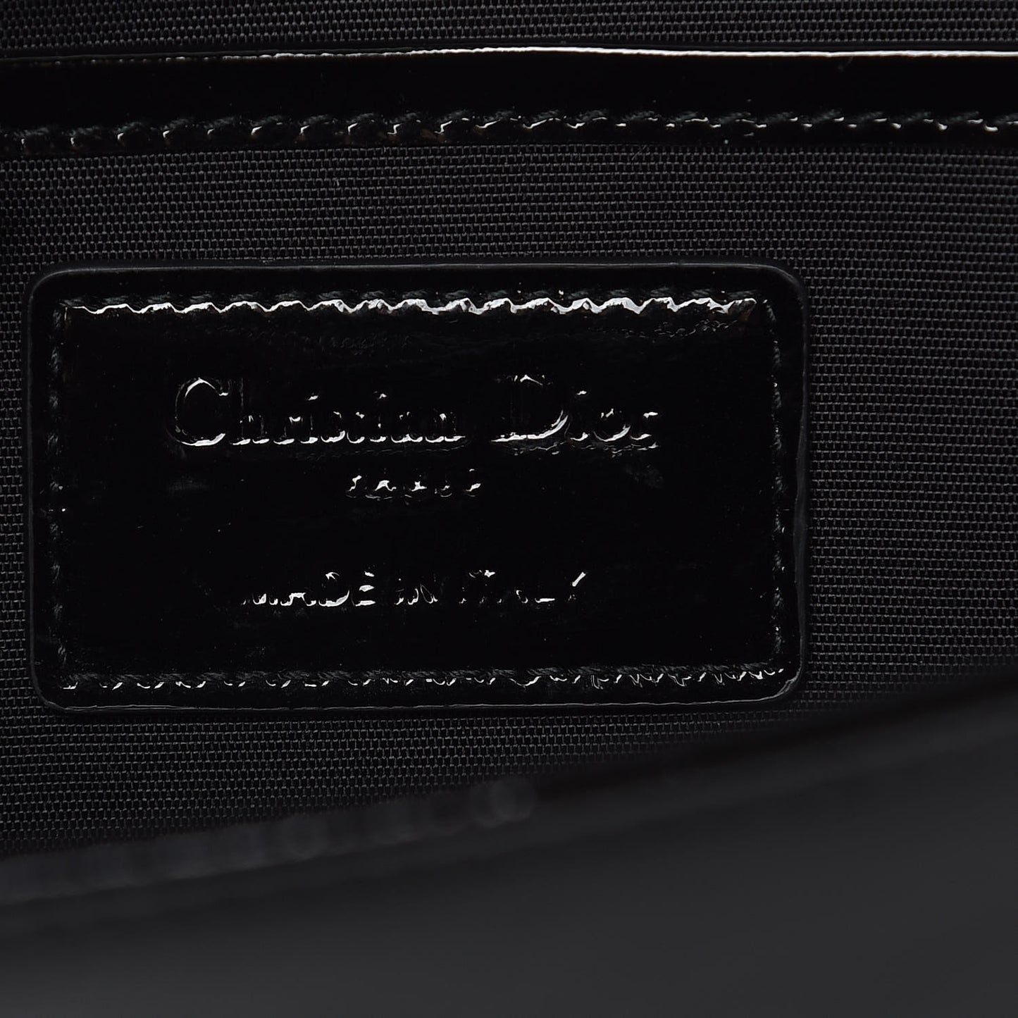 Patent Cannage Lady Dior Convertible Clutch Black