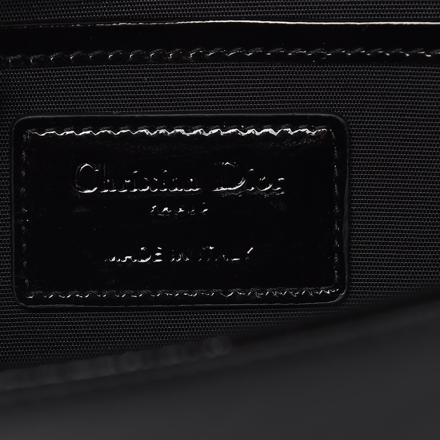 Christian Dior Patent Cannage Lady Dior Convertible Clutch Black 6 of 10