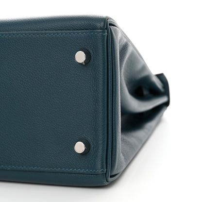 Hermes Evercolor Verso Kelly Retourne 28 Colvert Bleu Atoll 10 of 14