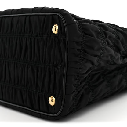 Prada Tessuto Nylon Gaufre Small Tote Black 10 of 12