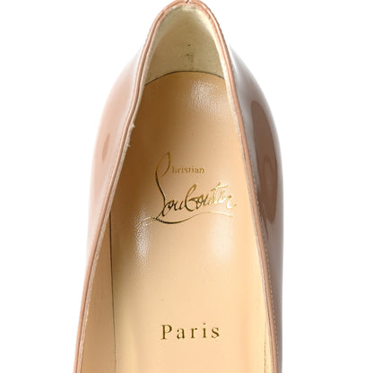 Christian Louboutin Patent Pigalle Follies 100 Pumps 39 Nude 7 of 7