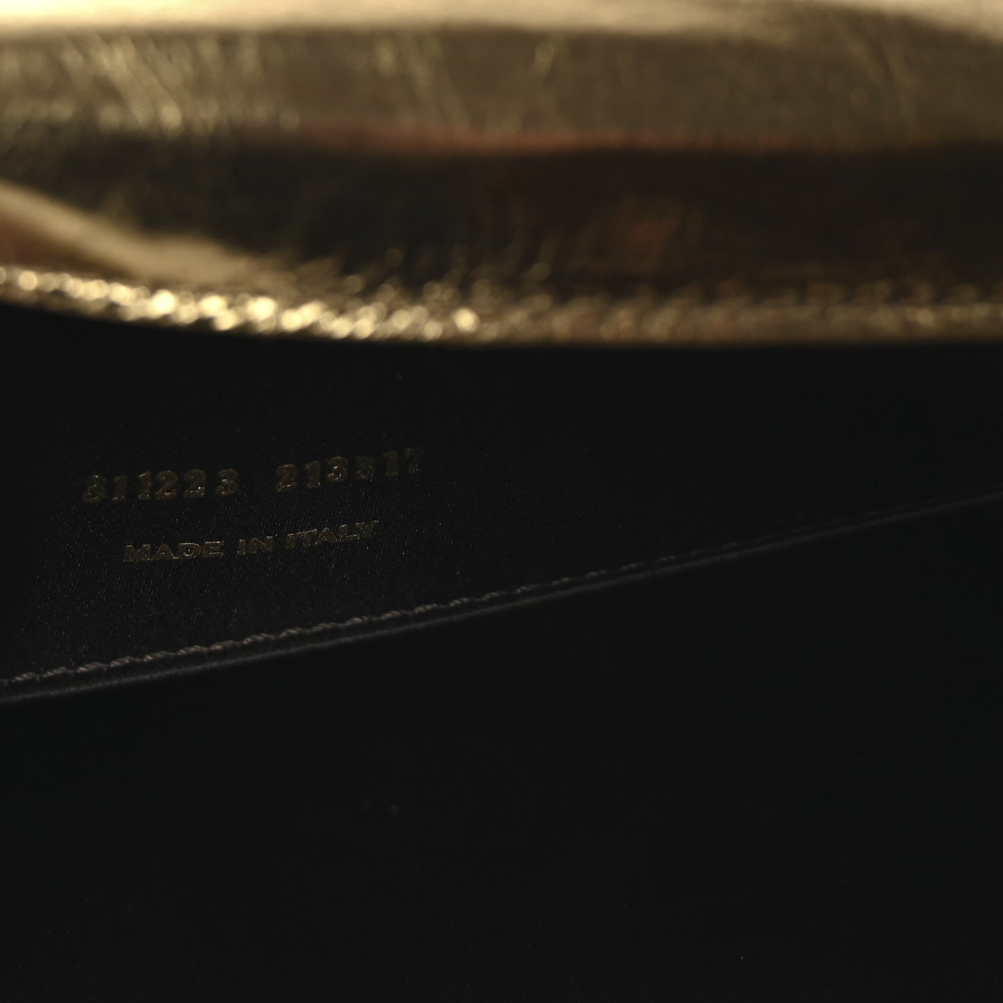 Metallic Calfskin Monogram Large Belle De Jour Clutch Gold