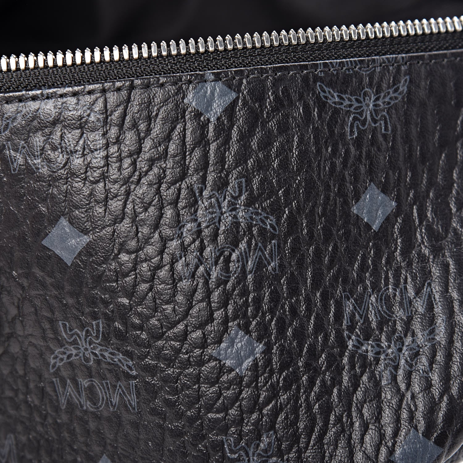 MCM Visetos Small Fusten Belt Bag Black 7 of 8