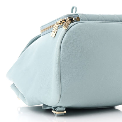 Chanel Caviar Quilted Business Affinity Backpack Light Blue 9 of 11