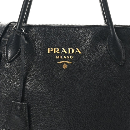 Prada Vitello Daino Tote Black 7 of 10