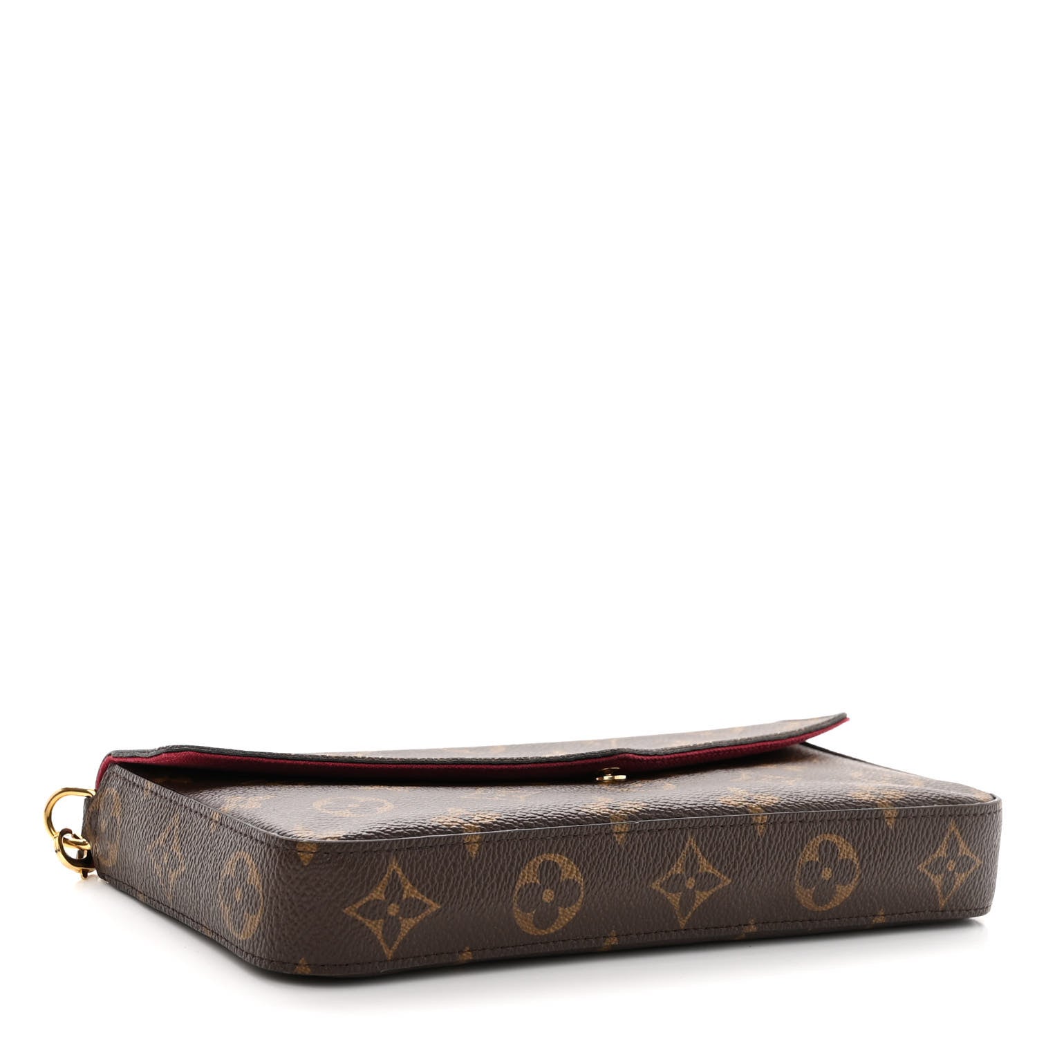 Louis Vuitton Monogram Pochette Felicie Chain Wallet Fuchsia 4 of 12