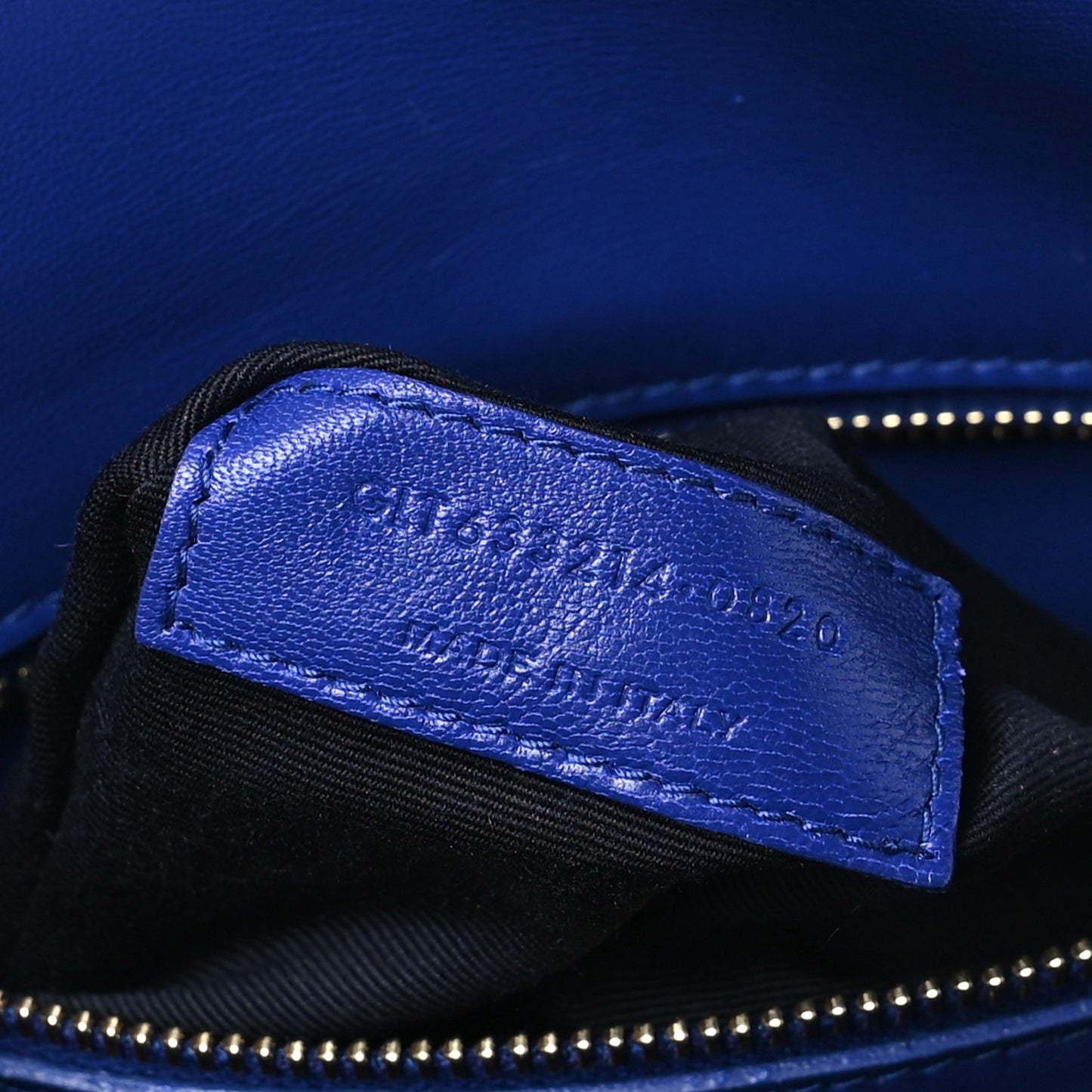 Smooth Calfskin Carre Satchel Royal Blue