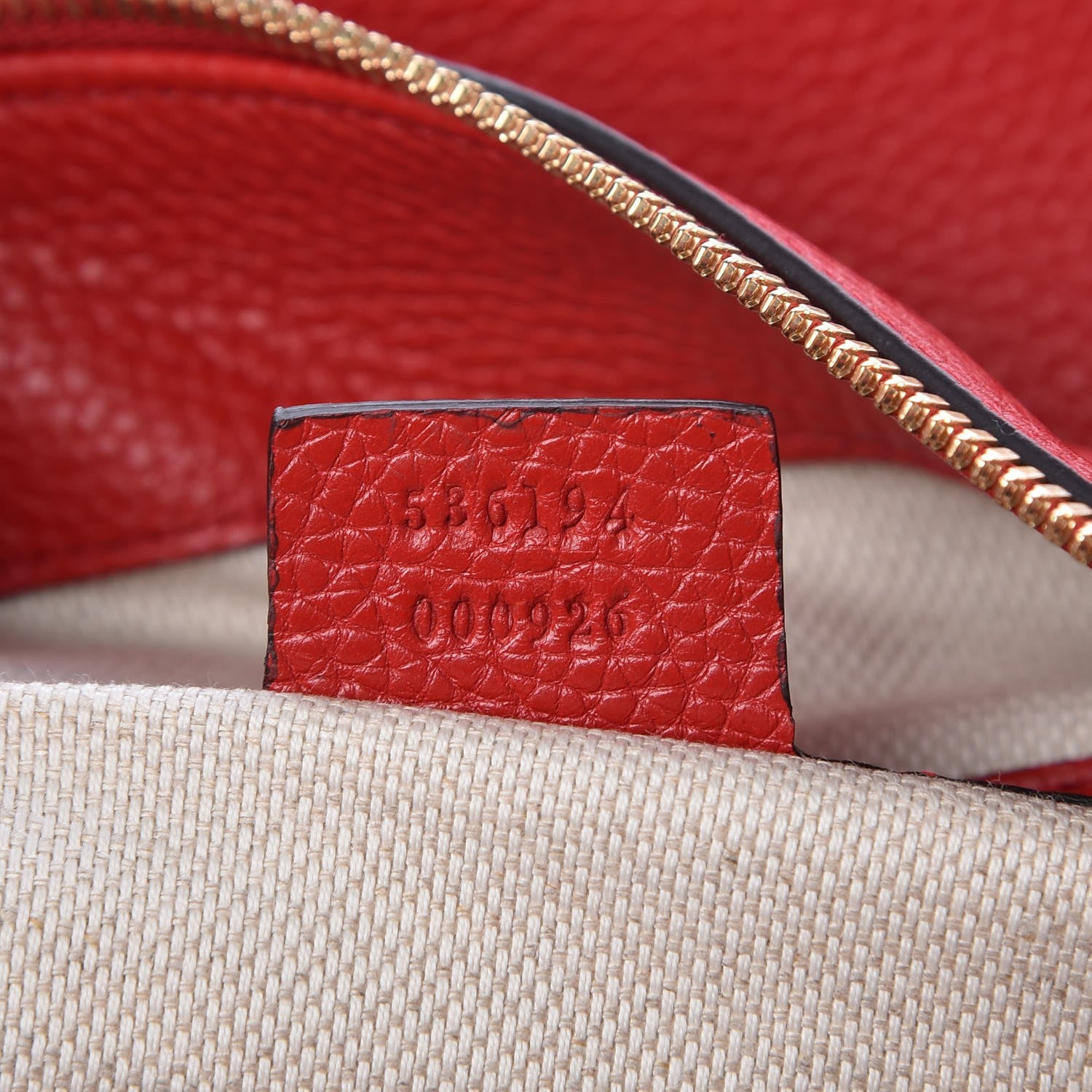 Gucci Pebbled Calfskin Large Soho Hobo Tabasco Red 8 of 8