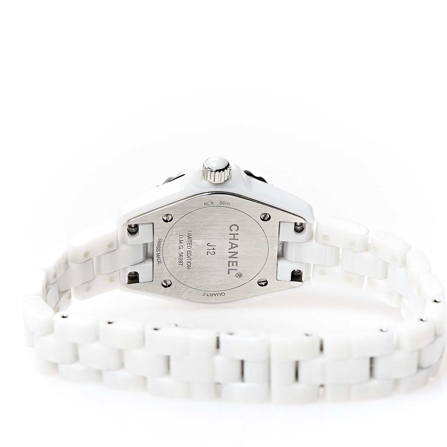 Stainless Steel Ceramic Diamond 29mm J12 Quartz Watch Pink