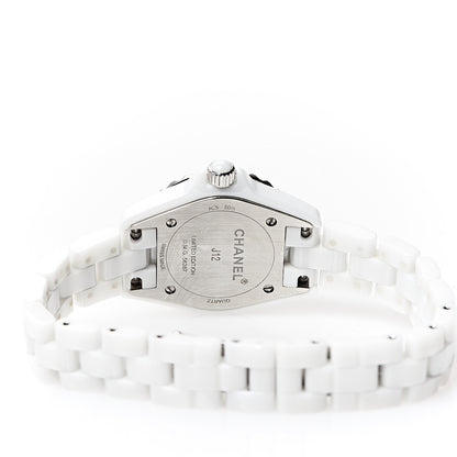 Chanel Stainless Steel Ceramic Diamond 29mm J12 Quartz Watch Pink 4 of 5