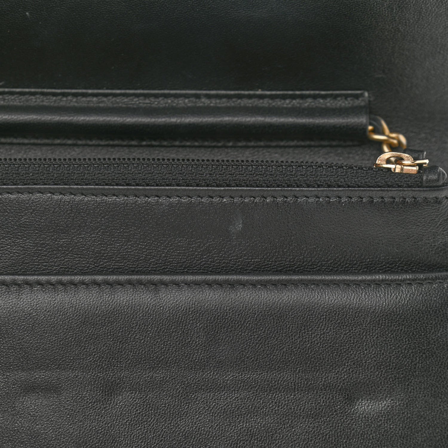 Chanel Lambskin Pyramid Wallet On Chain WOC Black 14 of 14