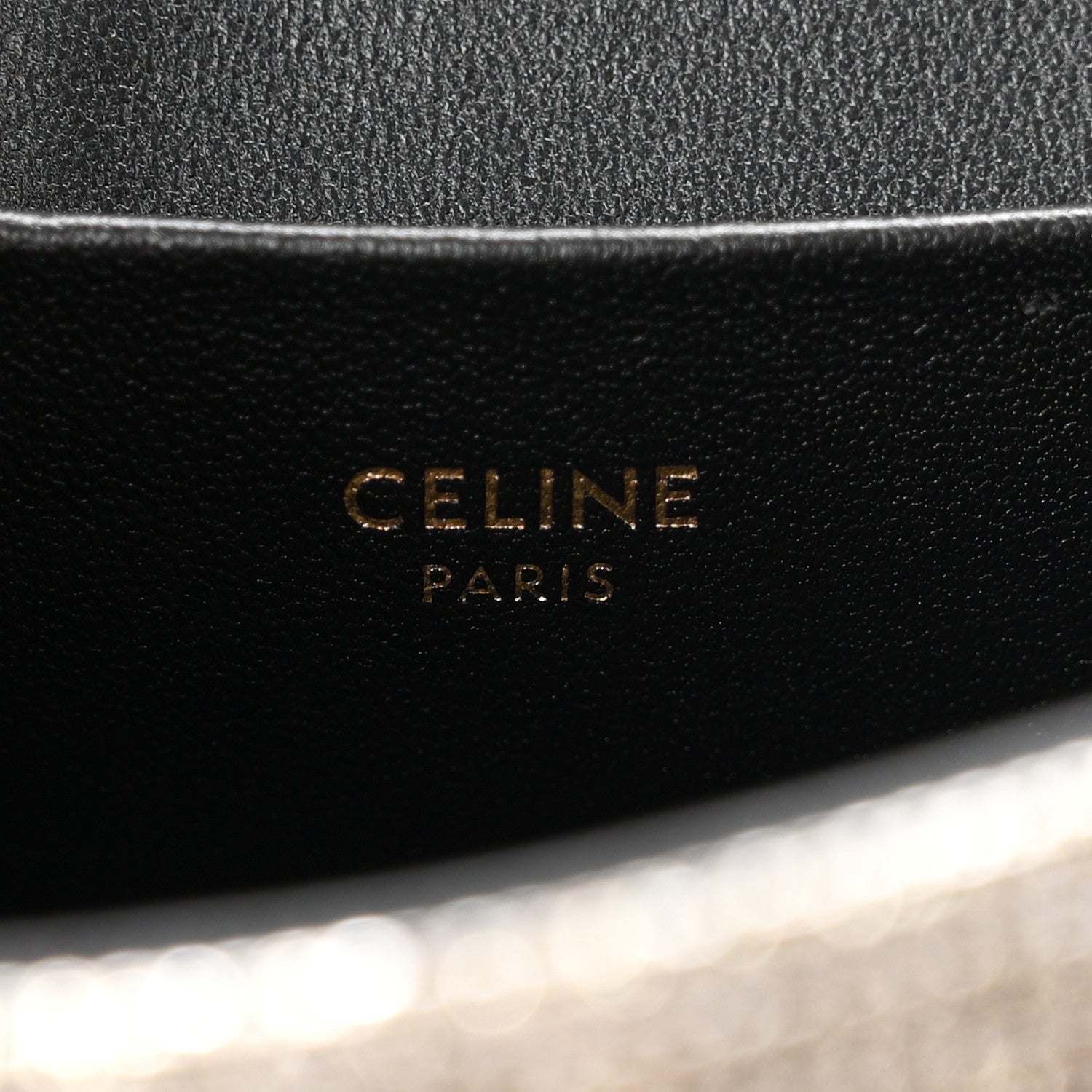 Celine Glitter Textile Mini Victoire Bag Gold 5 of 8
