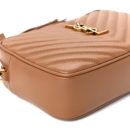Saint Laurent Calfskin Matelasse Monogram Lou Camera Bag Cinnamon 9 of 11