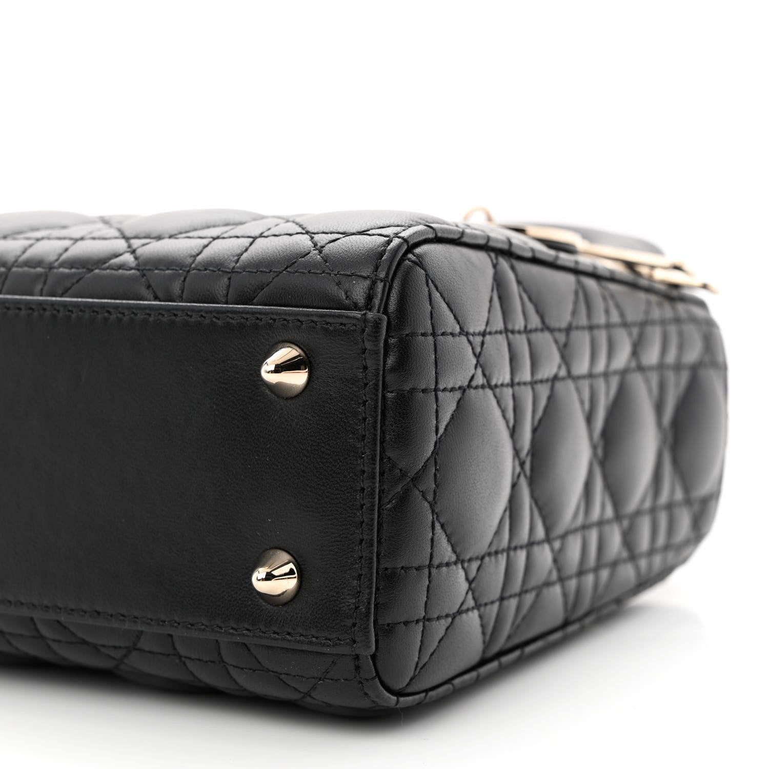 Christian Dior Lambskin Cannage Small My ABCDior Lady Dior Black 10 of 10