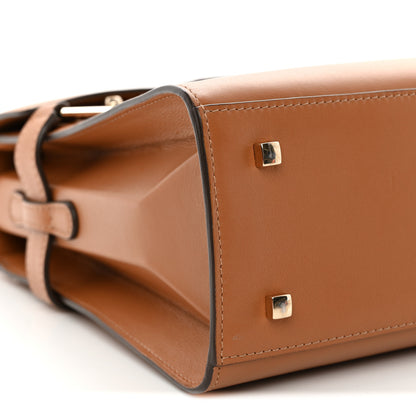 Delvaux Calfskin MM Tempete Satchel Camel 10 of 11