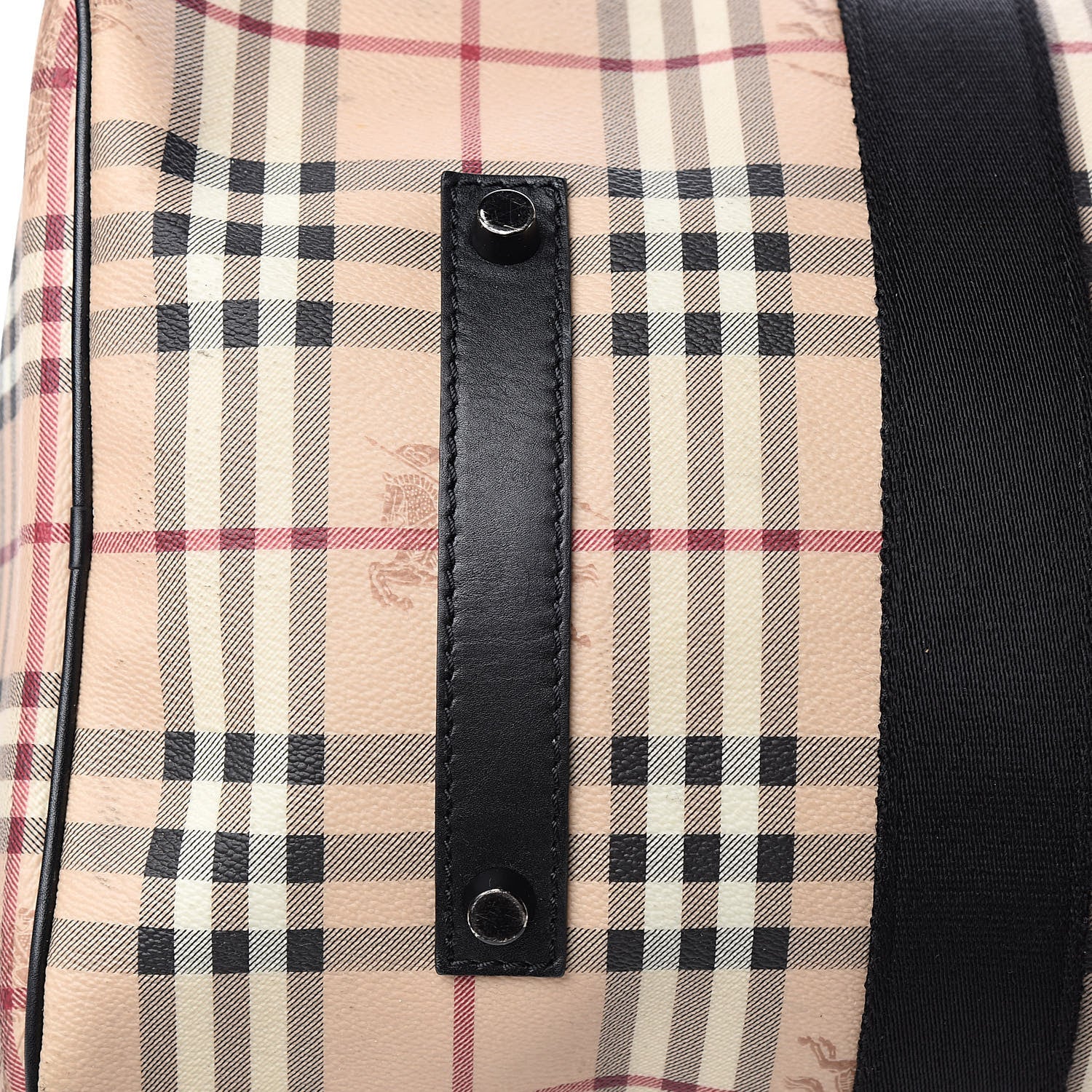 Burberry Haymarket Check Duffle Bag Black 10 of 12
