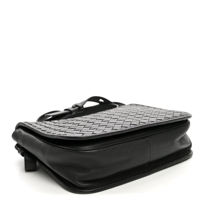 Bottega Veneta Nappa Intrecciato Crossbody Messenger Flap Black 4 of 9