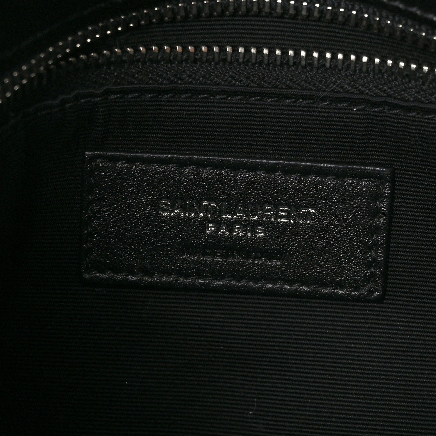 Saint Laurent Lambskin Quilted Small Loulou Puffer Monogram Chain Satchel Black 6 of 9
