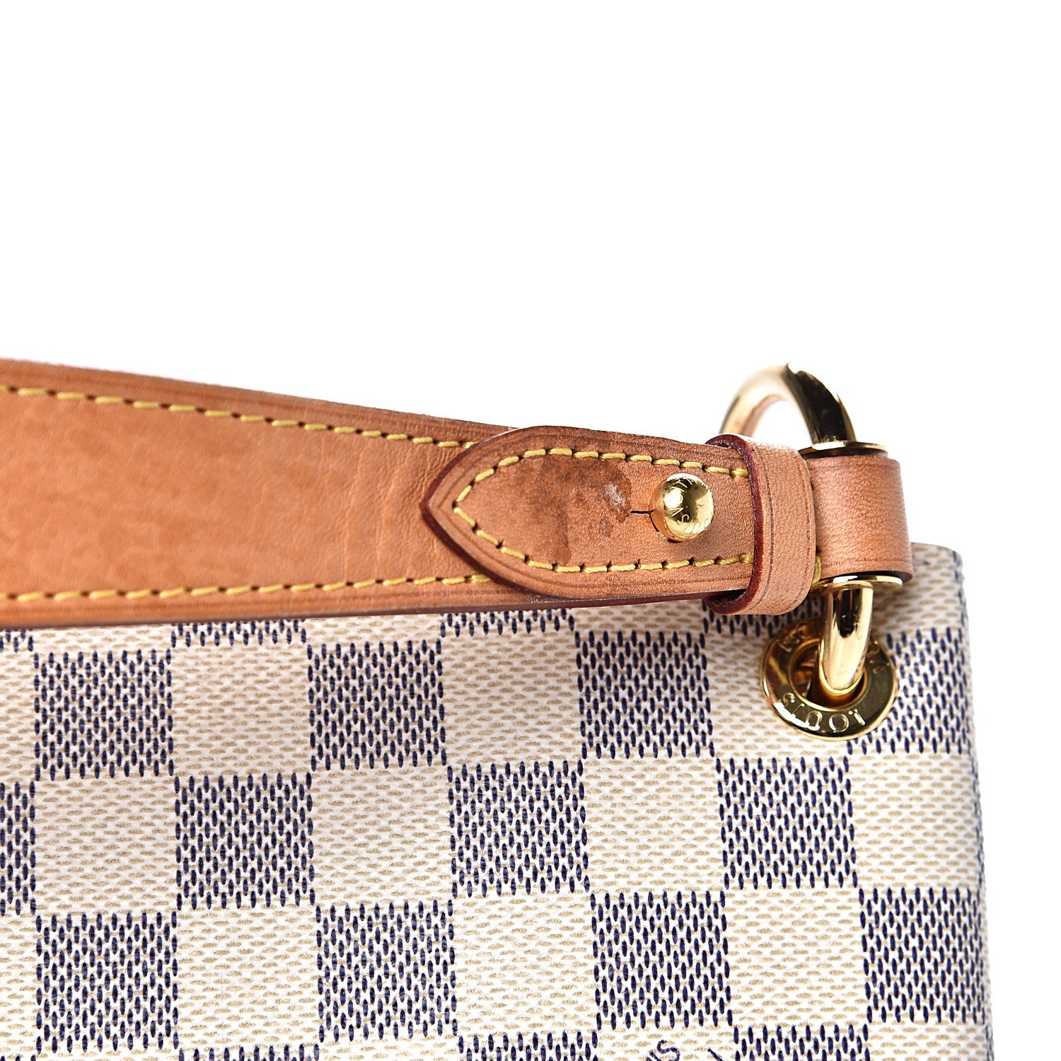 Louis Vuitton Damier Azur Graceful MM Rose Ballerine 10 of 15