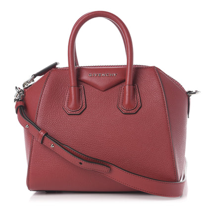 Givenchy Sugar Goatskin Mini Antigona Dark Red 1 of 8