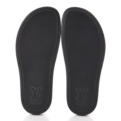 Louis Vuitton Rubber Monogram Mens Waterfront Mules 5 Macassar 5 of 8