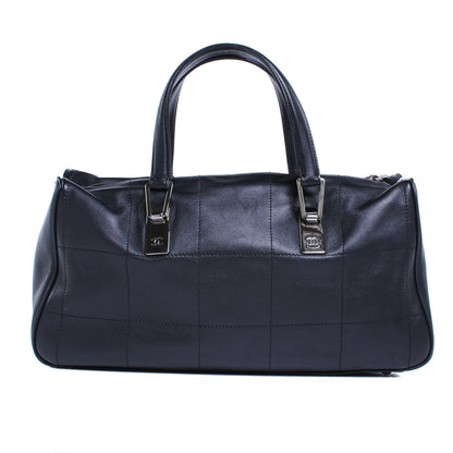 Chanel Leather Square Stitched Handbag Black 1 of 7