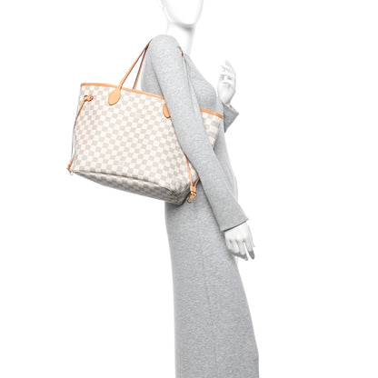 Louis Vuitton Damier Azur Neo Neverfull MM Rose Ballerine 2 of 11