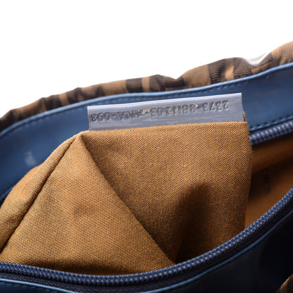 Fendi Nylon Zucca Patent Large Chef Shopper Tote Blue 9 of 9