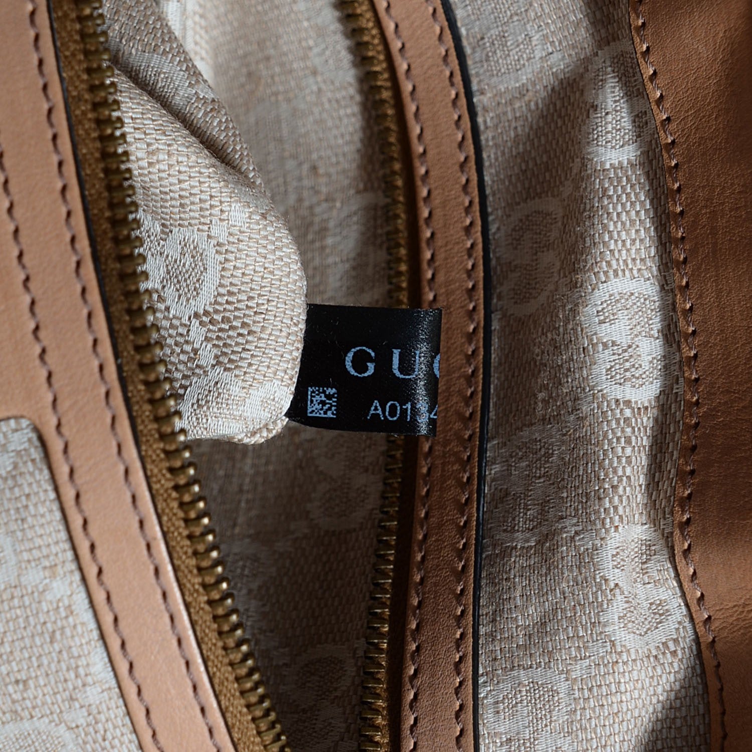 Gucci Leather Web Medium Rania Top Handle Bag Khaki 9 of 11
