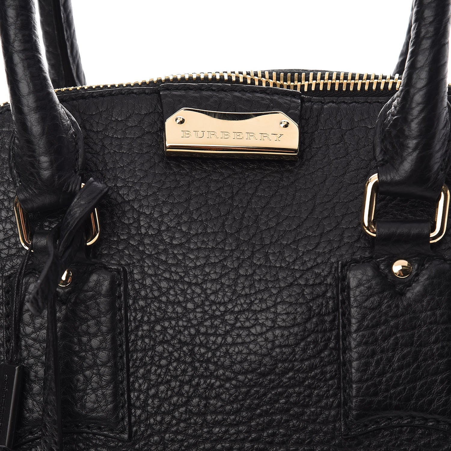 Burberry Heritage Grain Large Orchard Bowling Bag Black 9 of 11