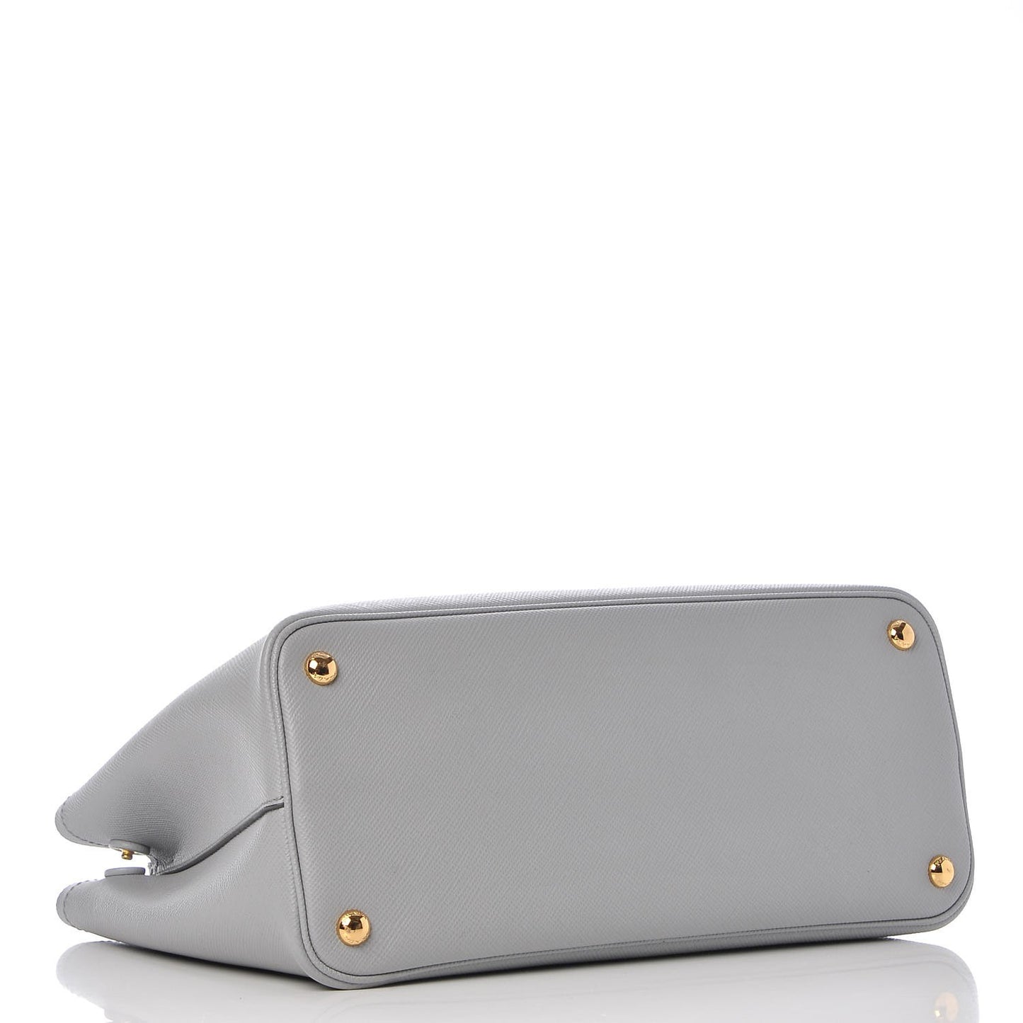 Saffiano Cuir Medium Double Bag Granito Acquamarina