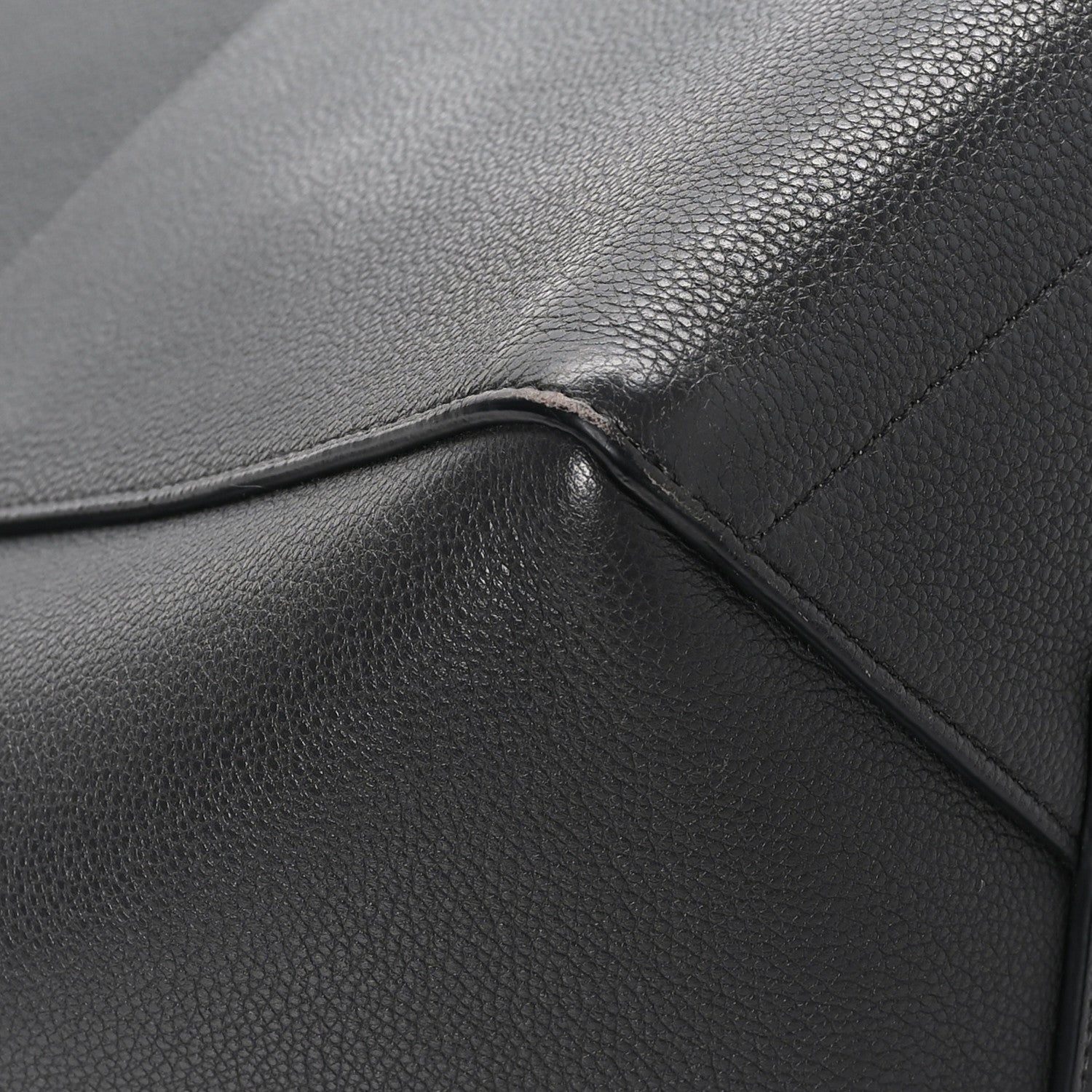 Celine Soft Grained Calfskin Sangle Bucket Bag Black 9 of 11