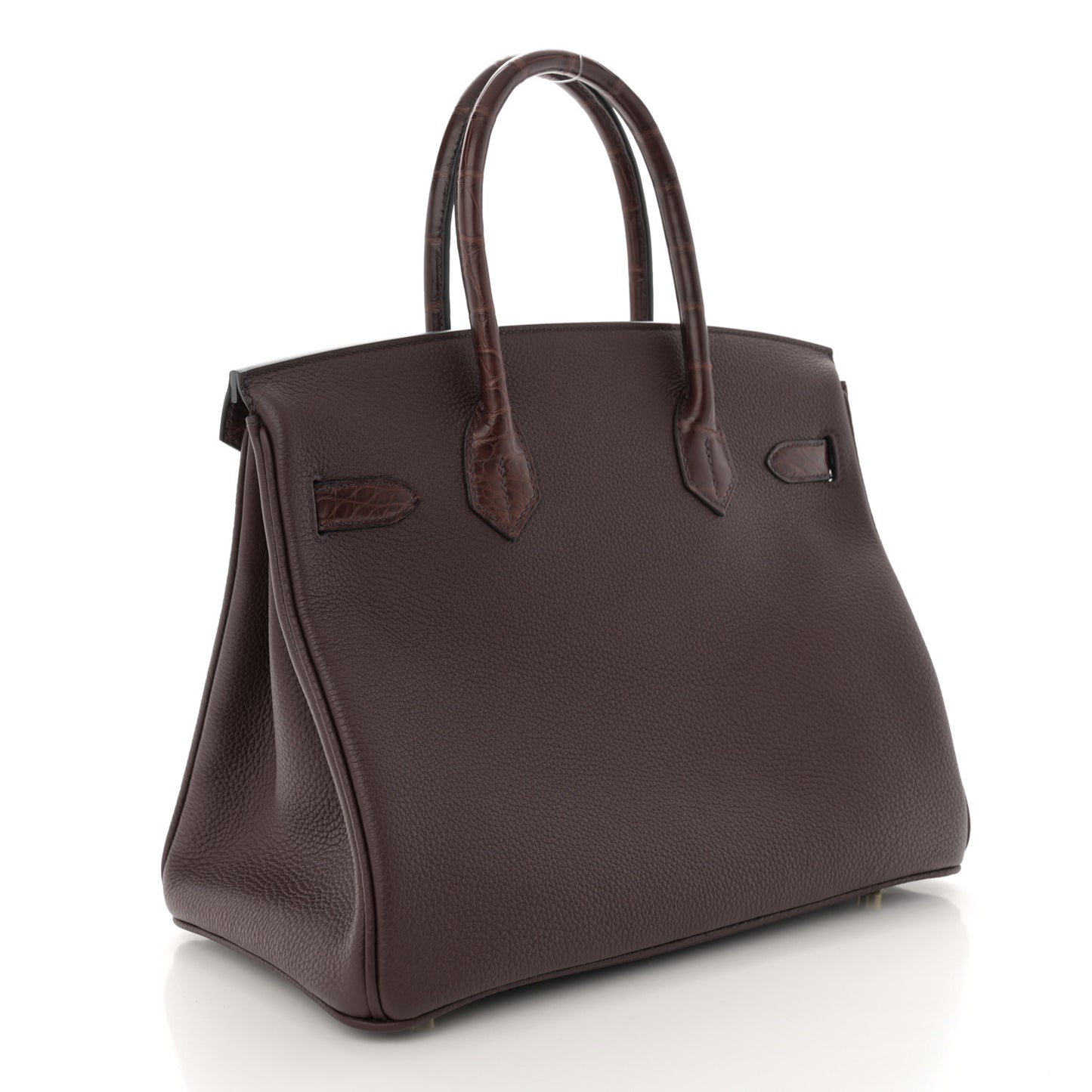 Togo Matte Alligator Birkin Touch 30 Rouge Sellier