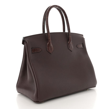 Hermes Togo Matte Alligator Birkin Touch 30 Rouge Sellier 4 of 14