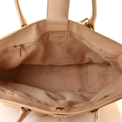 Chanel Calfskin Cerf Executive Shopper Tote Beige 9 of 16
