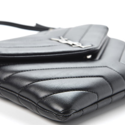Saint Laurent Calfskin Y Quilted Monogram Loulou Flap Bag Black 5 of 9