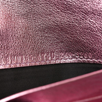 Fendi Vitello Catalan Mirror FF 1974 Embossed Continental Wallet on Chain Rosa 6 of 10