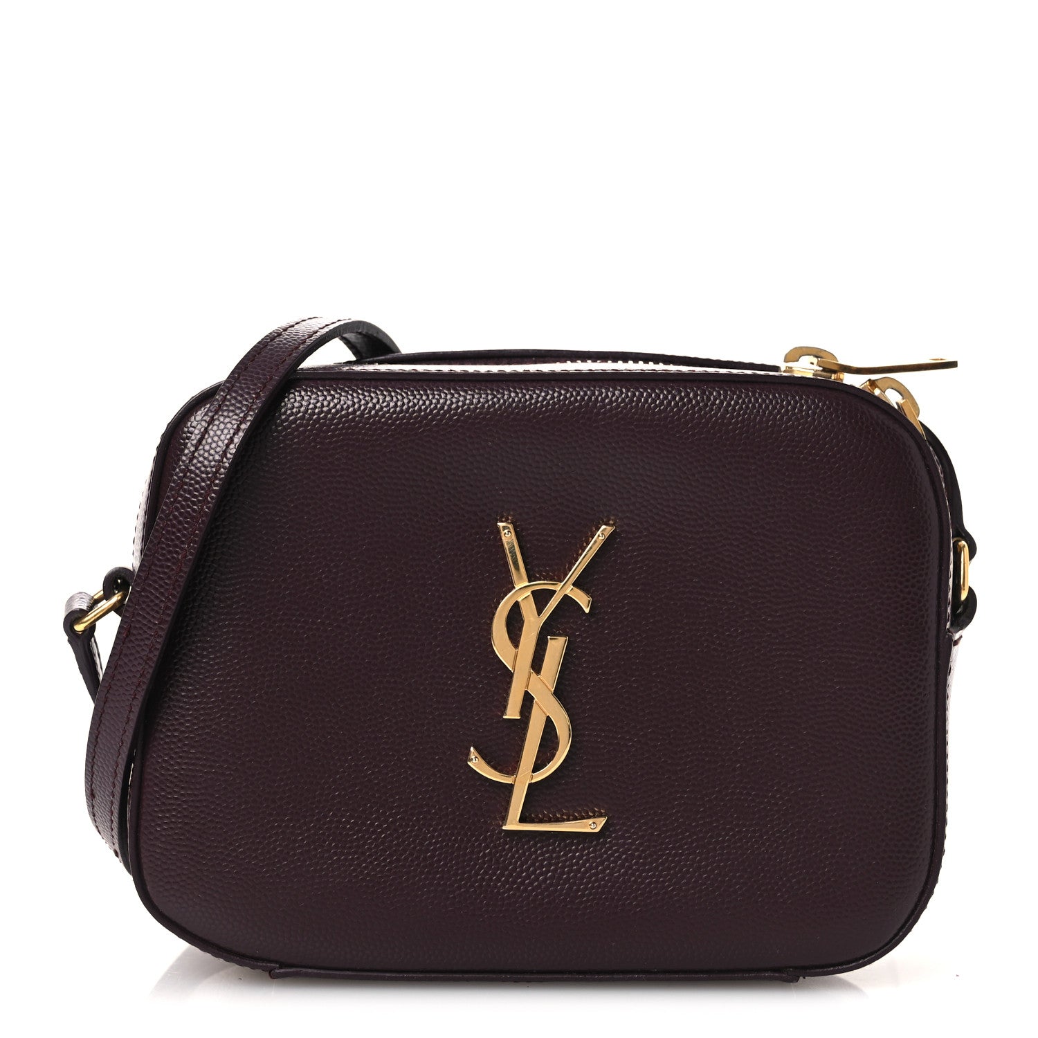 Saint Laurent Grain De Poudre Small Classic Monogram Camera Bag Amaranto 1 of 12
