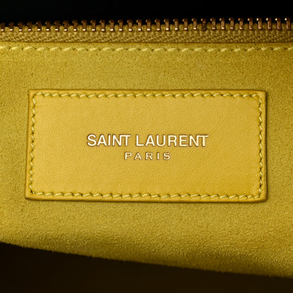 Saint Laurent Calfskin Classic Duffle 6 Yellow 6 of 14
