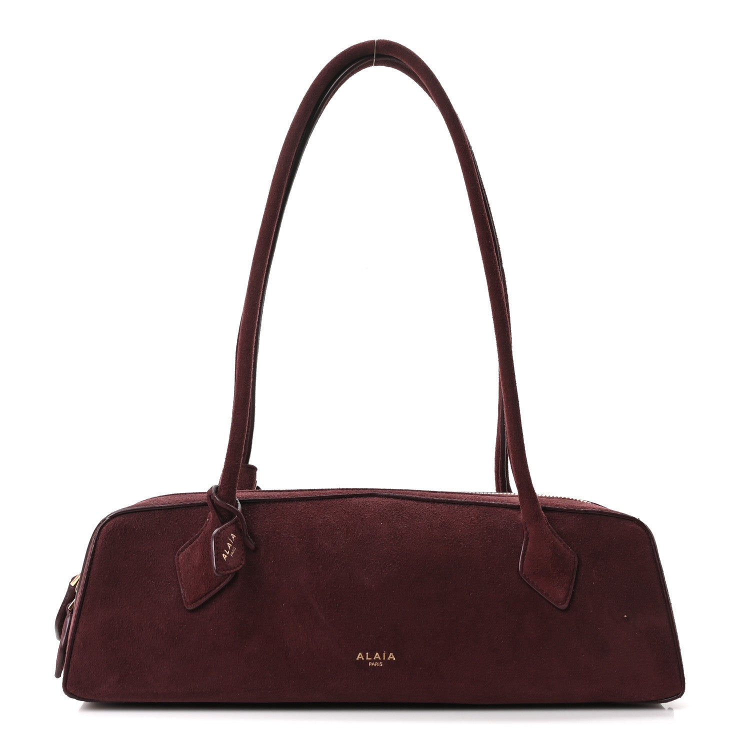 Alaia Suede Goatskin Medium Le Teckel Bag Rouge Grenat 1 of 10