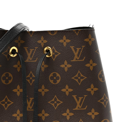 Louis Vuitton Monogram Neonoe MM Black Black 7 of 13