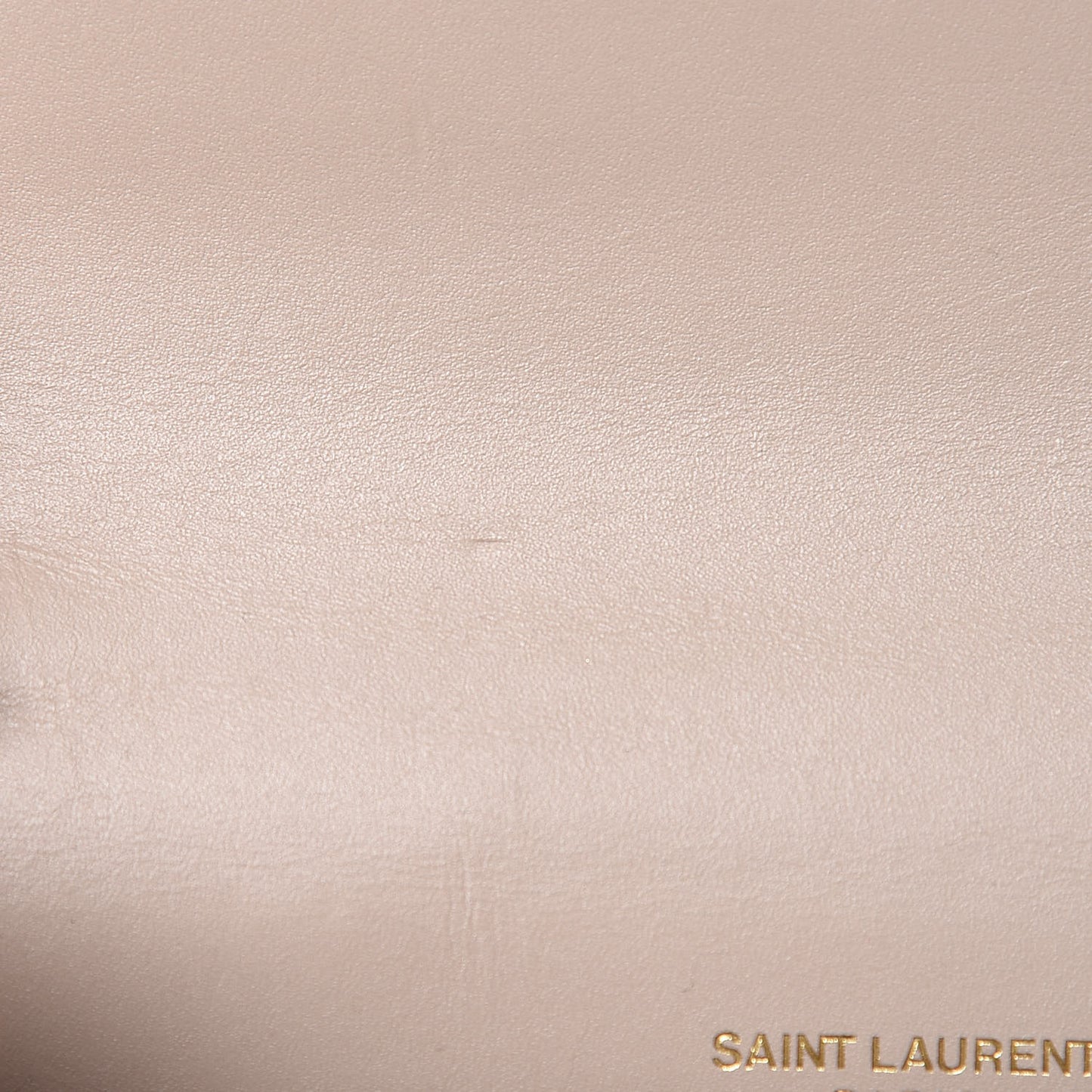 Smooth Calfskin Classic Monogram Kate Tassel Chain Wallet Nude Powder