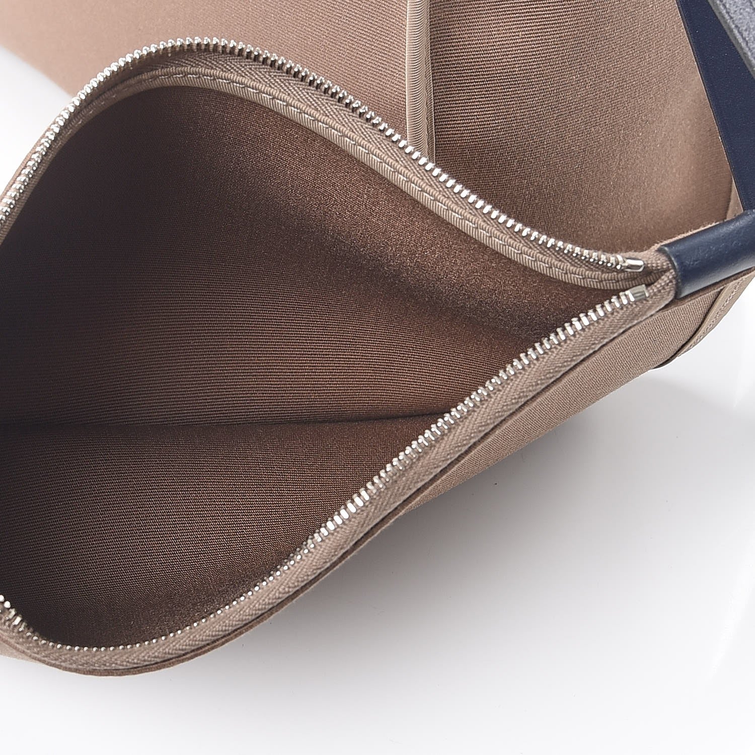 Hermes Vache Hunter Toile Herbag Zip 31 PM Etoupe Bleu Saphir 7 of 10