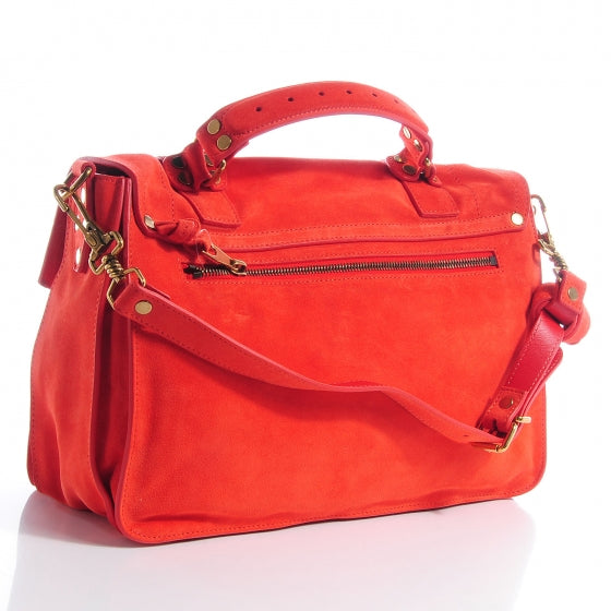 Suede Medium PS1 Satchel Poppy