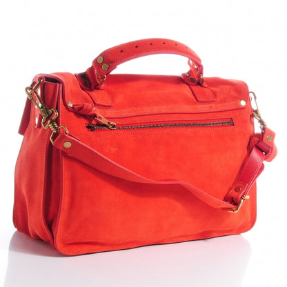 Proenza Schouler Suede Medium PS1 Satchel Poppy 3 of 11