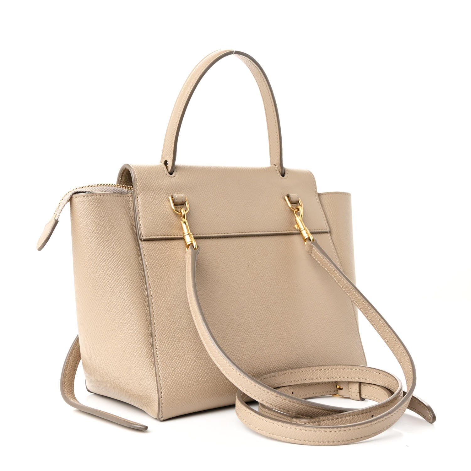 Celine Grained Calfskin Nano Belt Bag Light Taupe 3 of 10