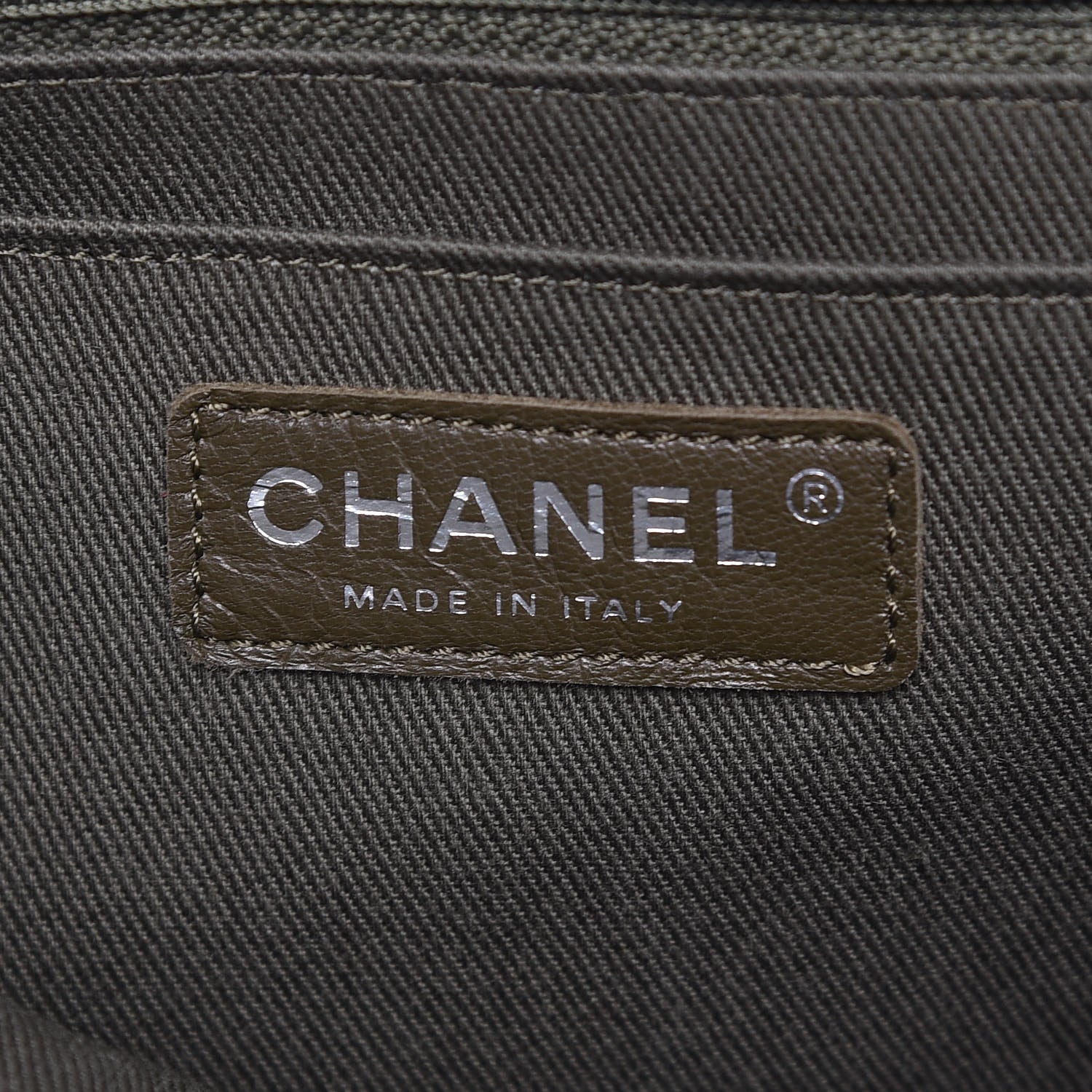 Chanel Tweed Canvas Cuba Pocket Backpack Khaki 6 of 12