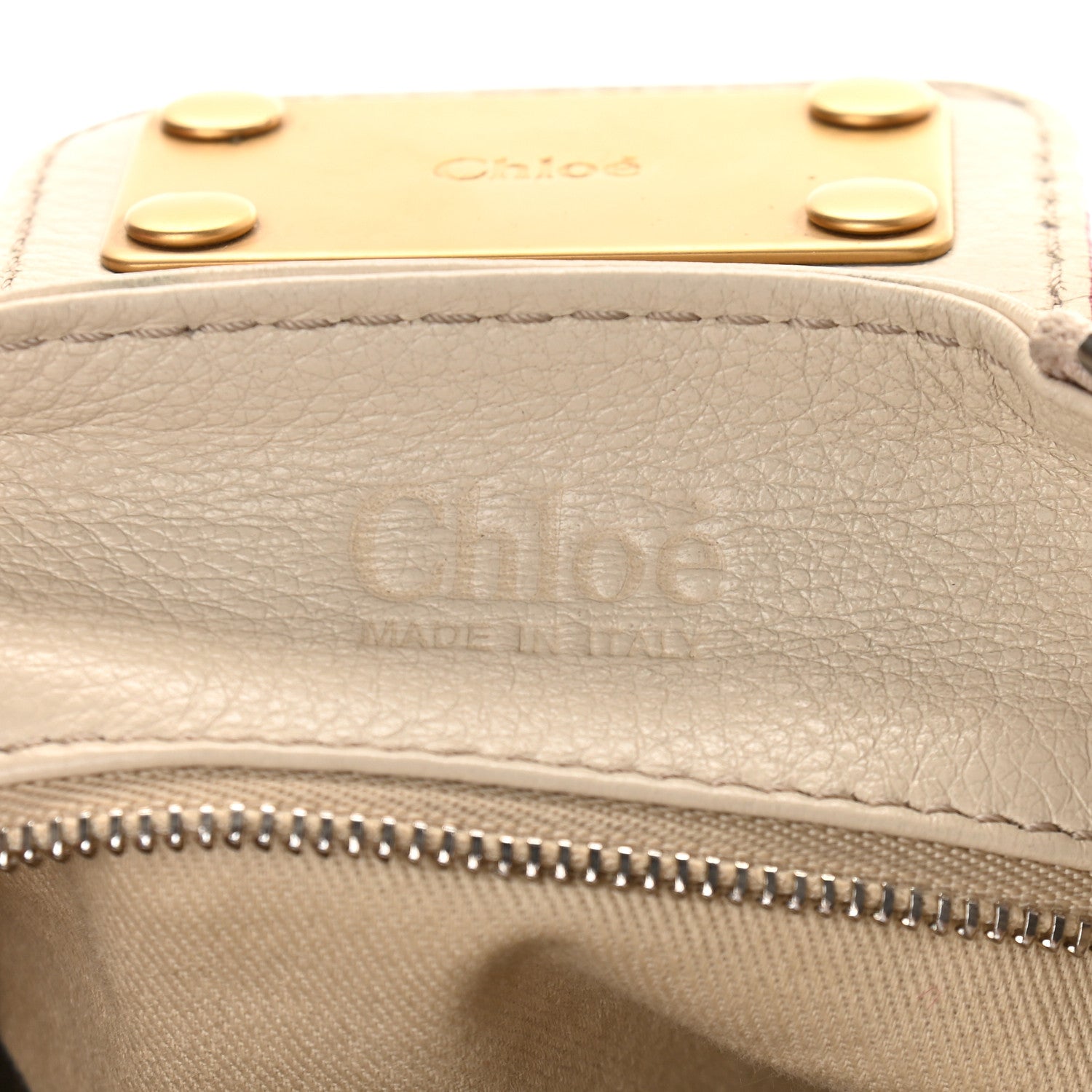 Chloe Calfskin Medium Paddington Satchel Off White 6 of 9